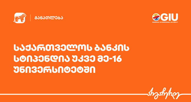 საქართველოს ბანკის სტიპენდიების პროგრამას უკვე 16 პარტნიორი უნივერსიტეტი ჰყავს
