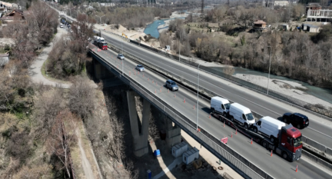 როდის აღდგება მოძრაობა სრულად არაგვის ხიდზე
