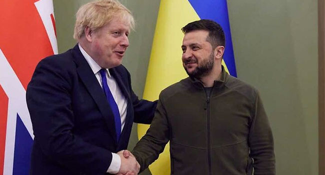 ბორის ჯონსონი – მადლობა მეგობრობისთვის, ვოლოდიმირ, გმირი ხარ, შენ ყველას უყვარხარ