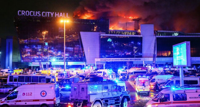 Reuters: მოსკოვში, Crocus City Hall-ში მომხდარ თავდასხმაზე პასუხისმგებლობა ISIS-მა აიღო
