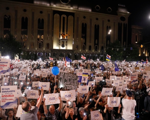Для защиты европейского будущего в Тбилиси собрались десятки тысяч граждан