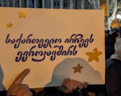 პროტესტის კიდევ 1 დღე პარლამენტთან
