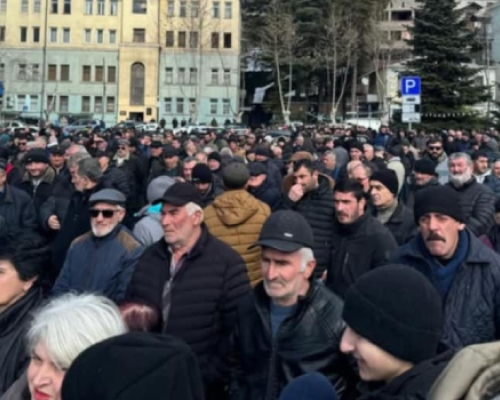 ჭიათურაში მაღაროების დახურვის გადაწყვეტილებას აპროტესტებენ