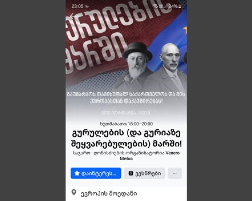 „გურულების მარში“ ევროპის მოედნიდან პარლამენტისკენ