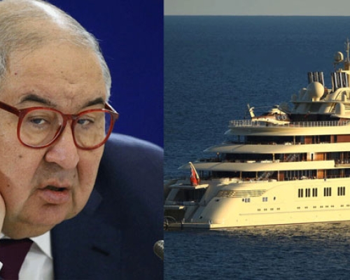 FORBES: გერმანიამ სანქცირებულ რუს ოლიგარქს, ალიშერ უსმანოვს იახტა ჩამოართვა