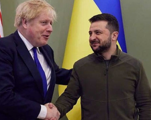 ბორის ჯონსონი – მადლობა მეგობრობისთვის, ვოლოდიმირ, გმირი ხარ, შენ ყველას უყვარხარ