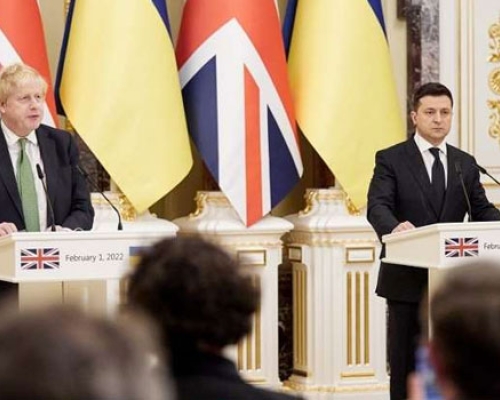 ვოლოდიმირ ზელენსკი და ბორის ჯონსონი ერთობლივ განცხადებას ავრცელებენ