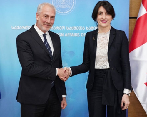 მაკა ბოჭორიშვილი საქართველოში იტალიის საგანგებო და სრულუფლებიან ელჩს შეხვდა