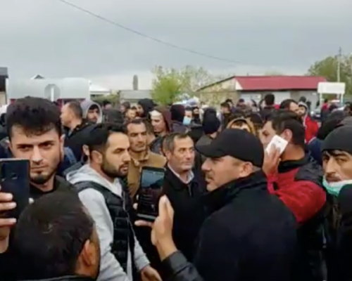 Чем вызван антикарантинный протест в Марнеули?