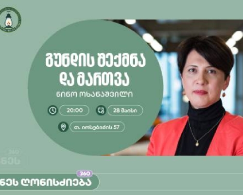 საქართველოს ბანკის მხარდაჭერით, აზროვნების აკადემიაში ნინო ოხანაშვილის ბიზნეს სესია გაიმართება