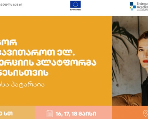 საქართველოს ბანკის ორგანიზებით ქალი მეწარმეებისთვის ელ. კომერციაზე სამდღიანი ვორქშოპი გაიმართება