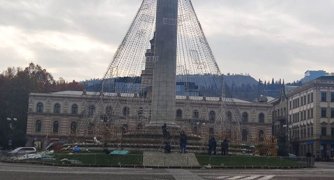 დედაქალაქის მთავარი ნაძვის ხე 9 დეკემბერს აინთება