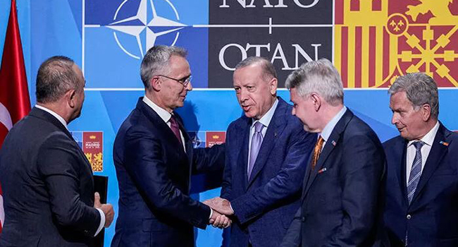 თურქეთი შვედეთის და ფინეთის ნატოში გაწევრიანებას მხარს დაუჭერს.