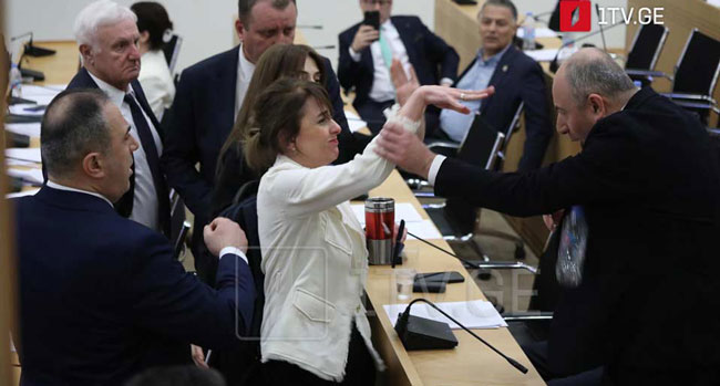 ხატია დეკანოიძემ გურამ მაჭარაშვილს სხდომაზე ბოთლი ესროლა