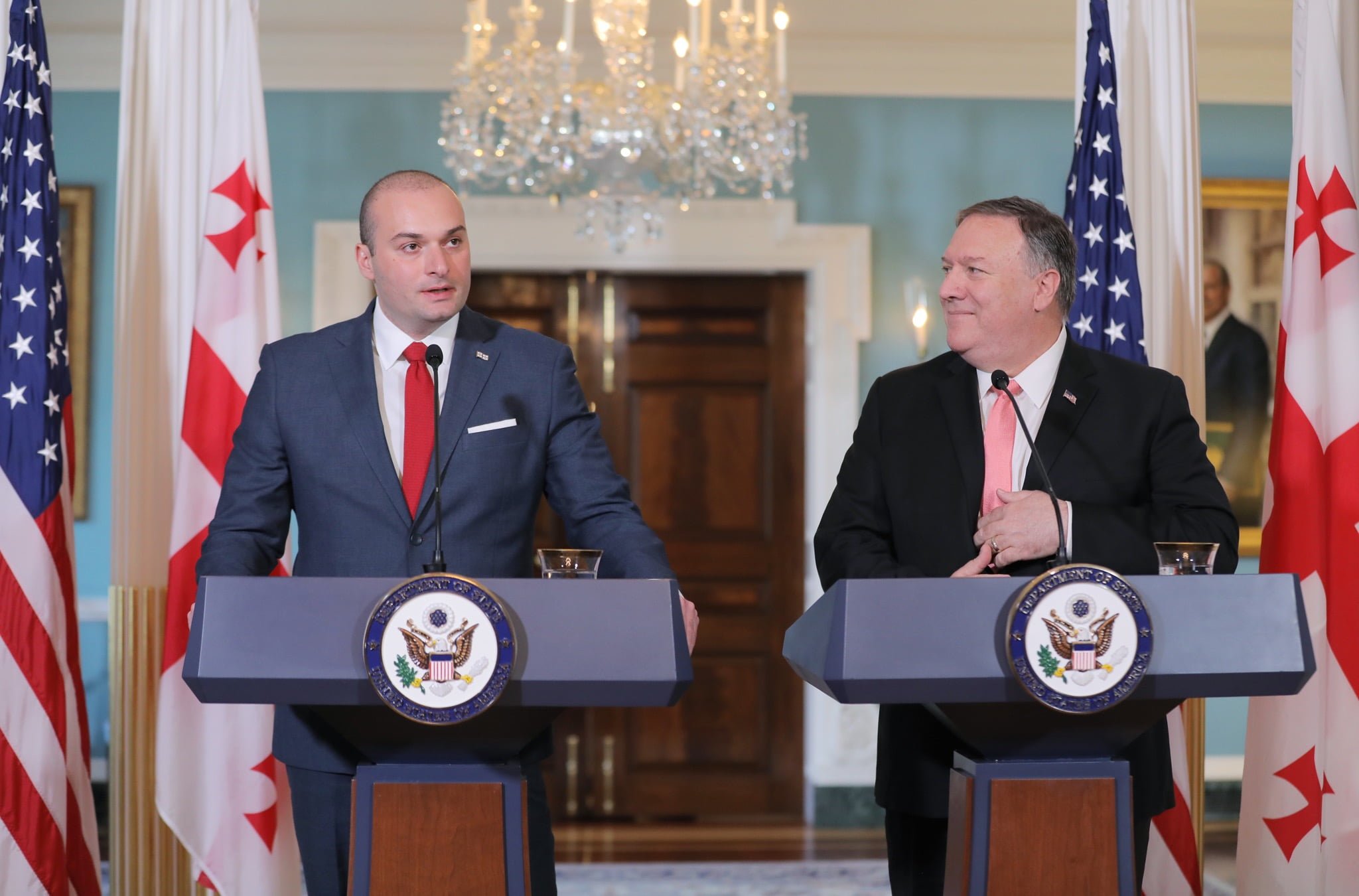 Secretary Mike Pompeo Reaffirms Strategic Partnership in Meeting PM Bakhtadze