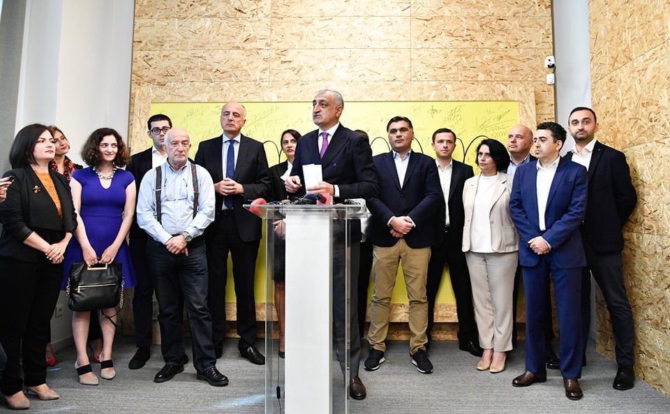 Mamuka Khazaradze Presents 12 Members of his New Public Movement