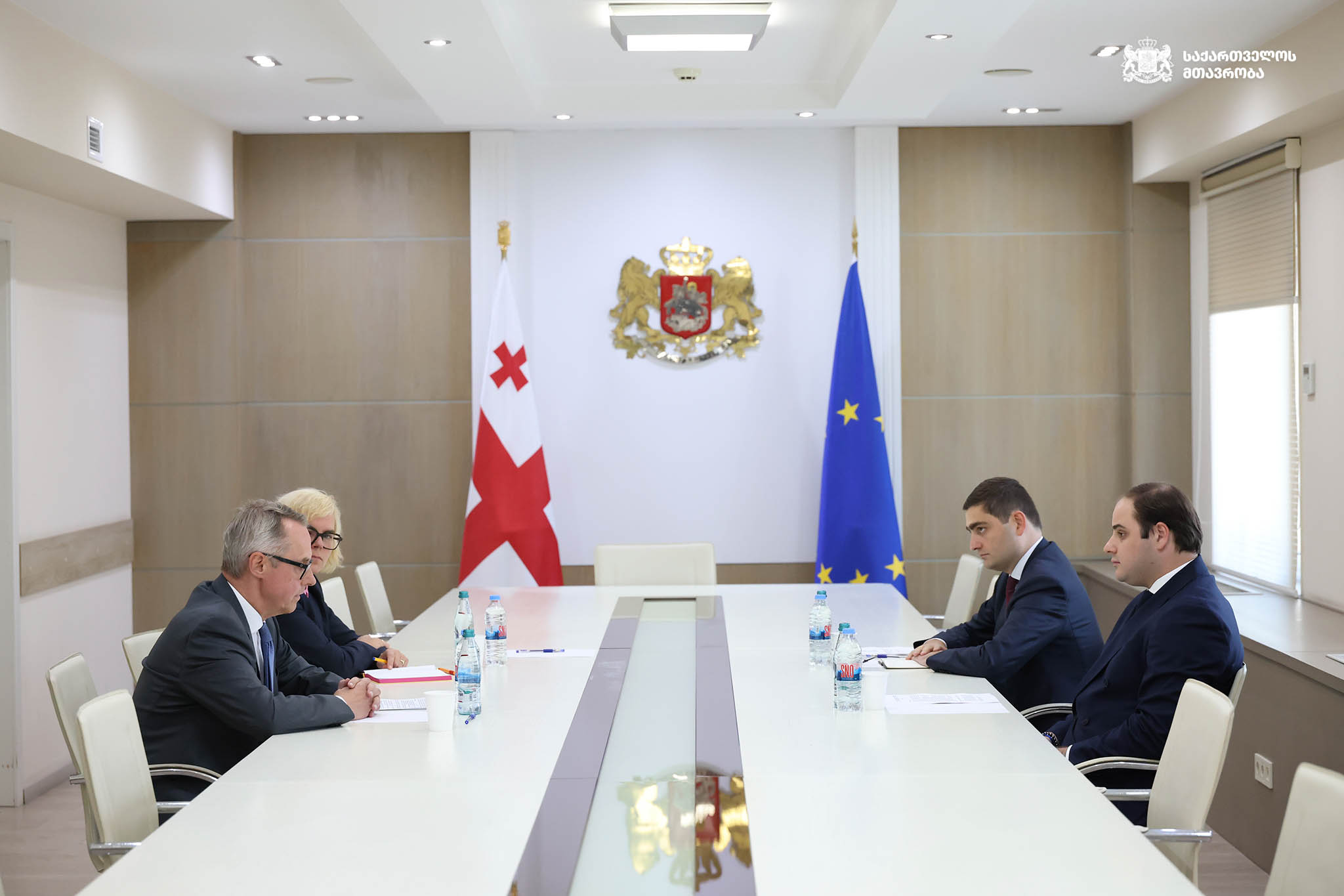 GD Government Administration Head Zhorzholiani Meets German Ambassador Fischer
