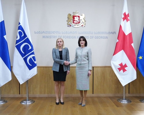 Finnish OSCE Chair Visits Georgia