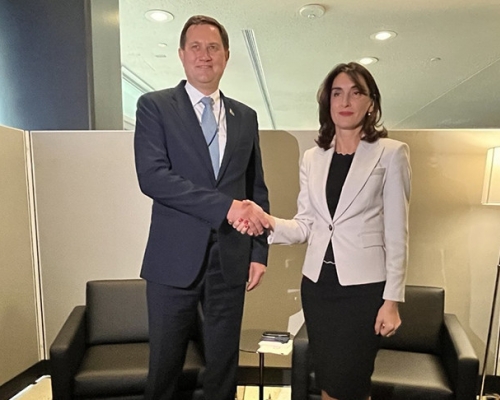 GD Foreign Minister Botchorishvili Meets Belarusian Counterpart in New York