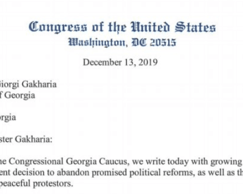 U.S. Congressmen Express ‘Growing Concern’ as Georgia ‘Abandons Promised Political Reforms’
