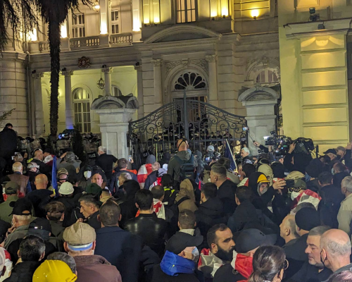 Police Cracks Down as Burchuladze Declares End of Government Legitimacy