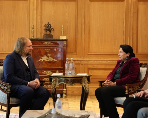 President Zurabishvili Meets Chairman of the European Affairs Committee of German Bundestag